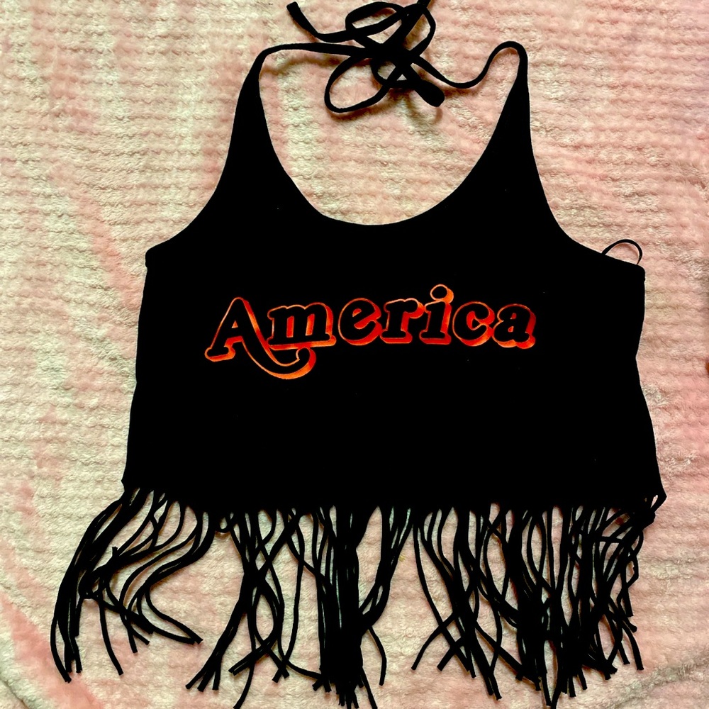 Forever 21, Small, Black crop top
